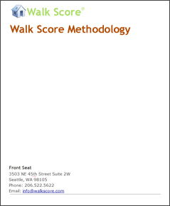 Walk Score Methodology
