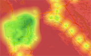 Transit Score Heat Map of San Francisco. Transit Score Heat Map of San Francisco.